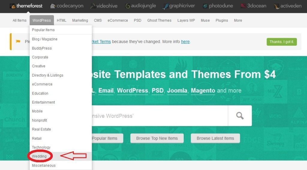 Themeforest WP Wedding