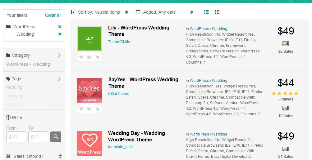 Themeforest Wedding